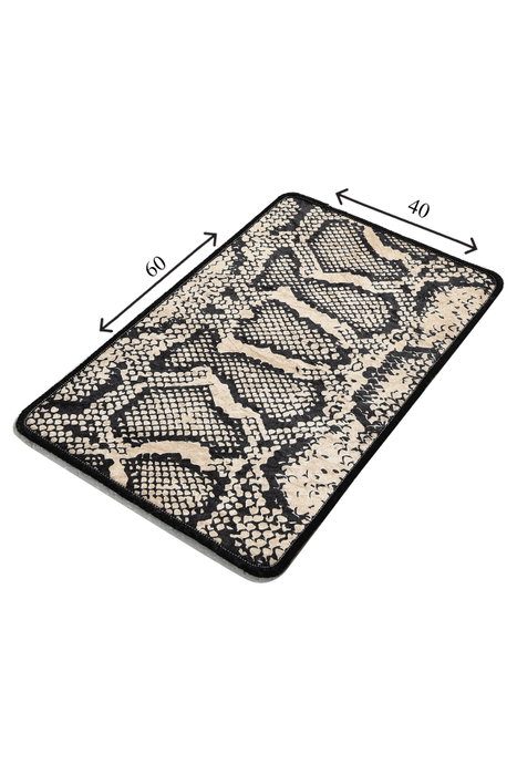 Mijölnir Snake Djt Alfombrilla de Baño 40 x 60 cm, 100% Poliéster, Suave y Antideslizante